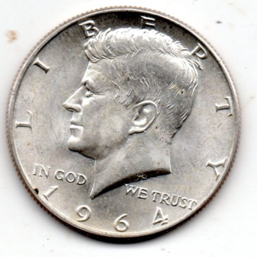 Near Uncirculated 1964 D John F Kennedy Half Dollar - Excellent conditio…